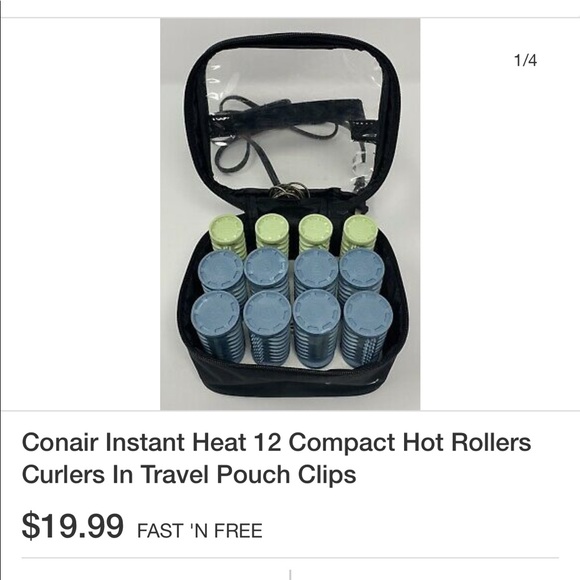 Conair Instant Heat Travel Pack Compact Curlers - Picture 6 of 6